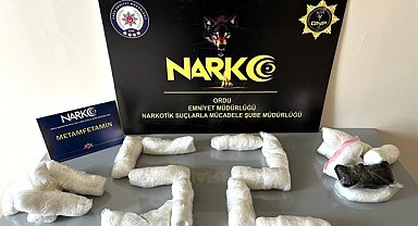 Ordu’da 9 kilogram metamfetamin ele geçirildi