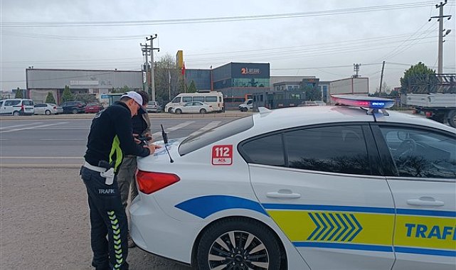 Sakarya'da 32 araç sürücüsüne cezai işlem uygulandı