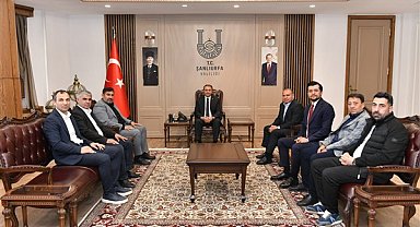 Şanlıurfaspor Kulübü Başkanı Baydilli, Şanlıurfa Valisi Şıldak'ı ziyaret etti