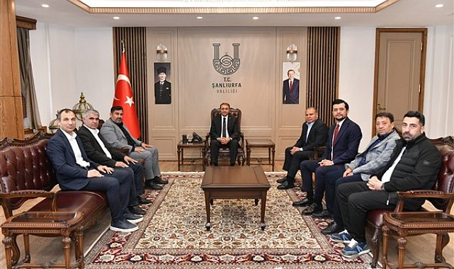 Şanlıurfaspor Kulübü Başkanı Baydilli, Şanlıurfa Valisi Şıldak'ı ziyaret etti