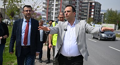 Bornova Belediye Başkanı Eşki, saha incelemesi gerçekleştirdi