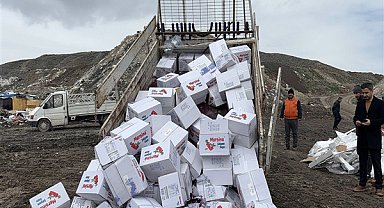 Çorum'da son kullanma tarihi geçmiş 4 bin 200 adet şalgamı imha edildi