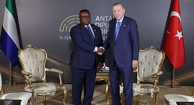 Cumhurbaşkanı Erdoğan, Sierra Leone Cumhurbaşkanı Bio ile görüştü