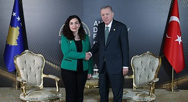 Cumhurbaşkanı Recep Erdoğan, Kosovalı mevkidaşı Osmani-Sadriu ile bir araya geldi
