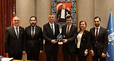 Kahveci, UCLG-MEWA heyetini makamında ağırladı