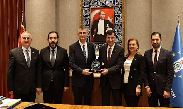 Kahveci, UCLG-MEWA heyetini makamında ağırladı