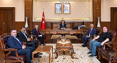 Kocaeli Valisi Aktaş, Kocaeli Roman Saha Koordinatörü Akbulut'u kabul etti