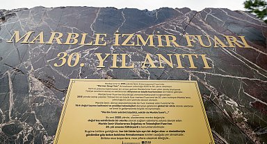 Marble İzmir Fuarı'nın 30. Yılı anıtı açıldı