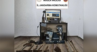 Muğla'da kaçak kazı operasyonu: 5 tutuklama