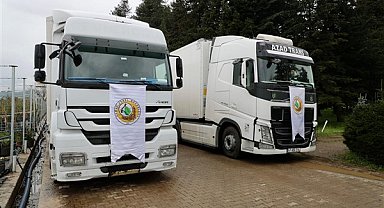 Ordu’dan Azerbaycan’a 3 tır fidan gönderildi