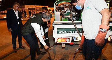 Osmaniye'de larva ve uçkunla mücadele sürüyor