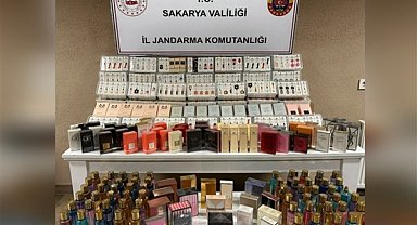 Sakarya’da binlerce kaçak parfüm ele geçirildi