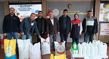 TAKE projesi kapsamında tohum dağıtım töreni düzenlendi