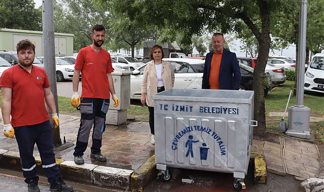 İzmit Belediyesi’nden çevre temizliği çalışmaları sürüyor