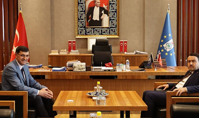 Vali Musa Işın’dan Başkan Eyüp Kahveci’ye ziyaret