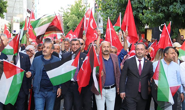 CHP Elazığ Milletvekili Erol öncülüğünde “İsrail Zulmüne Hayır