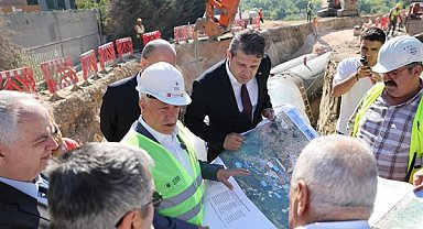 Çınarcık Barajı isale hattı çalışmaları hızlandı
