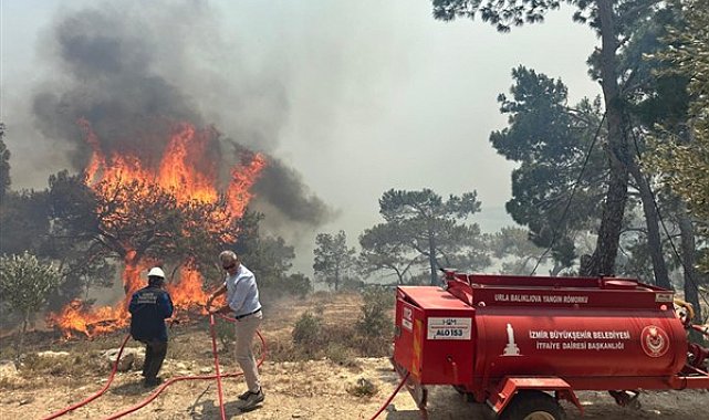 Karaburun’da orman yangını