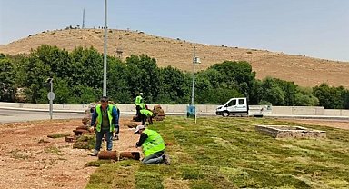 Mardin Büyükşehir Belediyesi’nden Savur’da peyzaj çalışması