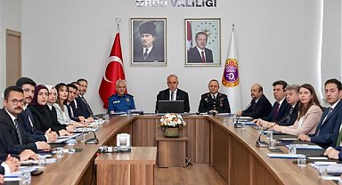 Ordu'da Mayıs Ayı İl Güvenlik ve Asayiş Koordinasyon toplantısı yapıldı