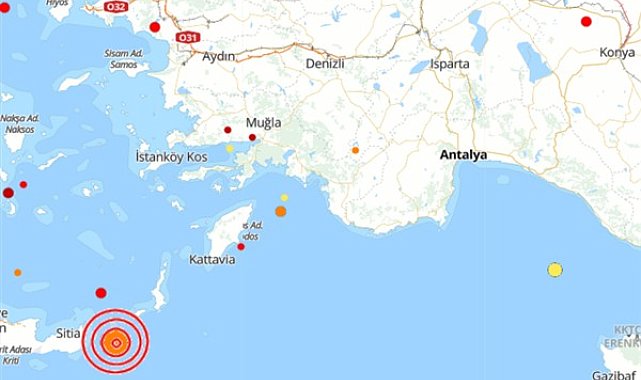 Akdeniz’de deprem