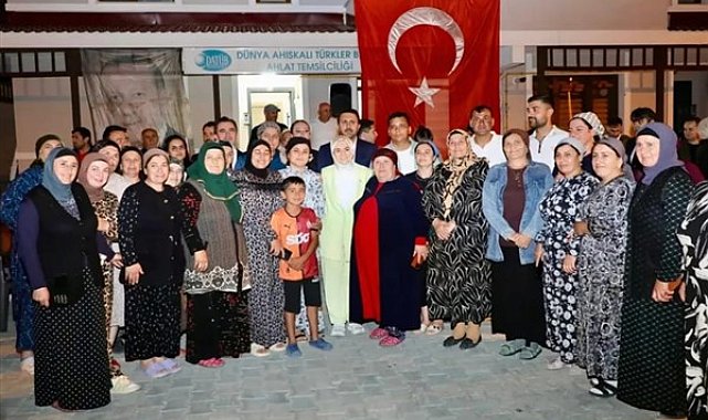 Bakan Göktaş ve Vali Karakaya, Ahlat’taki Ahıska Türklerini ziyaret etti