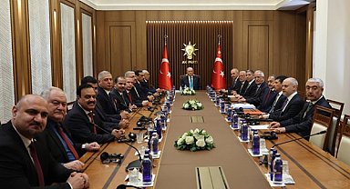 Cumhurbaşkanı Erdoğan, Irak Temsilciler Meclisi Başkanı Meşhedani’yi kabul etti