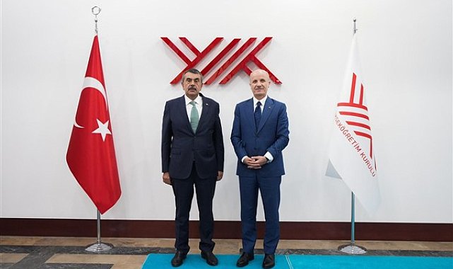 Bakan Tekin'den YÖK Başkanı Özvar’a ziyaret