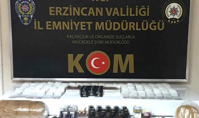 Erzincan'da kaçak tütün operasyonu