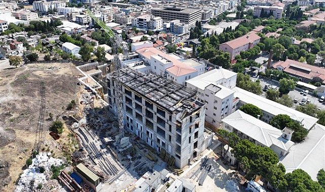 Eşrefpaşa Hastanesi inşaatı beşinci kata ulaştı