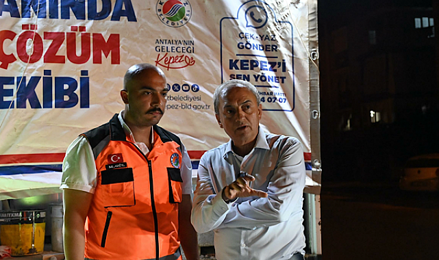 Kepez Belediyesi'nden “Anında Çözüm Ekibi”
