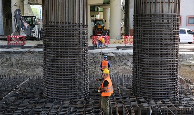 M1 metro hattının viyadükleri depreme karşı güçlendiriliyor