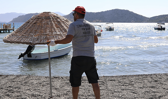 Marmaris’te halk plajı düzenlemesi yapıldı