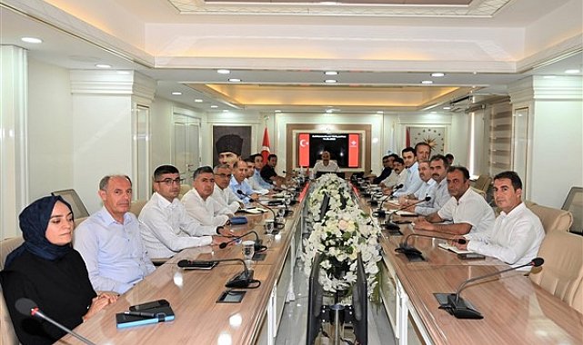 Temmuz ayı Kaymakamlar Toplantısı Vali Canalp başkanlığında gerçekleşti