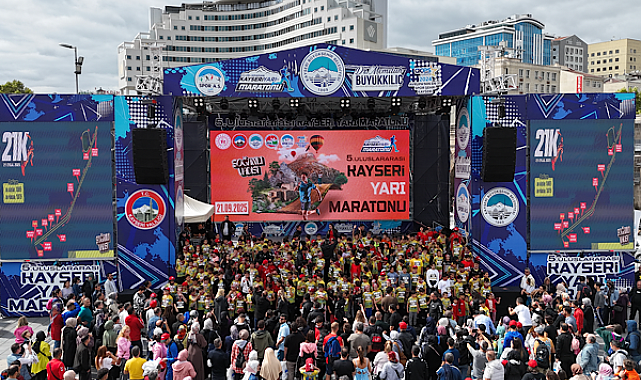 5. Uluslararası Kayseri Yarı Maratonu gerçekleştirildi.