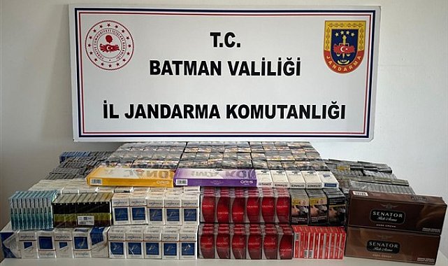 Batman'da bin 358 paket bandrolsüz sigara ele geçirildi.