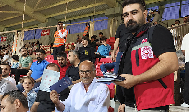 Batman’da tribünlerde “Kadına El Kalkamaz” mesajı verildi