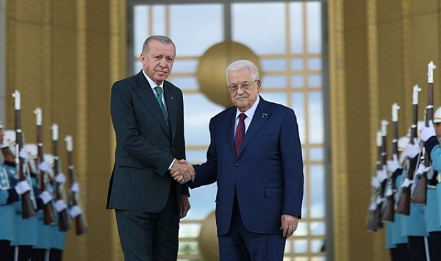 Cumhurbaşkanı Erdoğan, Filistin Devlet Başkanı Abbas ile görüştü