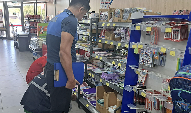Düzce’de kırtasiyelere denetim