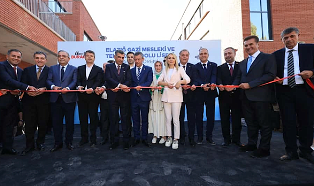 Elazığ’daki Gazi Mesleki ve Teknik Anadolu Lisesi kampüsü açıldı
