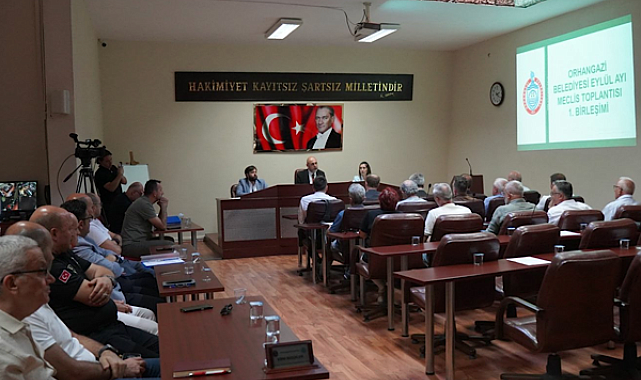 Orhangazi Belediyesi Eylül ayı meclis toplantısı yapıldı