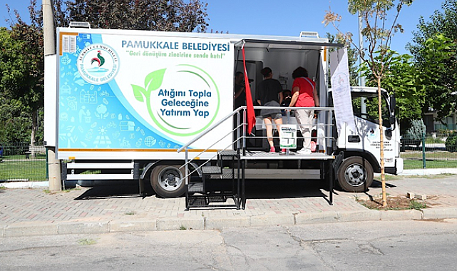 Pamukkale’de Mobil Atık Toplama Aracı hizmete girdi