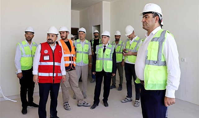 Şanlıurfa Şehir Hastanesi inşaatında inceleme ve denetim
