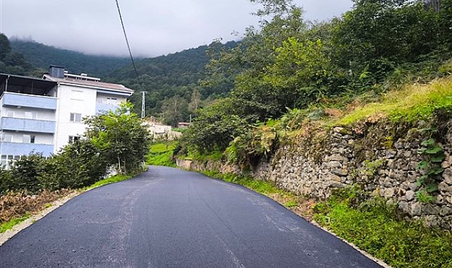 Trabzon'da 18 ilçede eş zamanlı yol yapım çalışması sürüyor