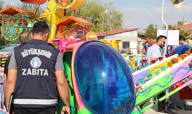 Van'da lunaparklara güvenlik denetimi