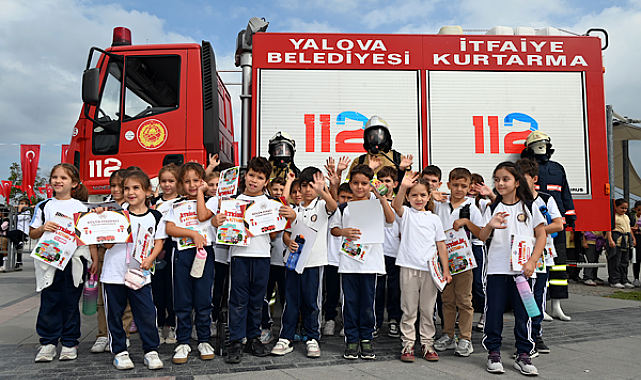 Yalova’da Küçük İtfaiyeciler etkinliği