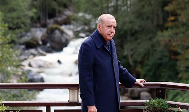 Cumhurbaşkanı Erdoğan, Ayder Yaylası’nı ziyaret etti