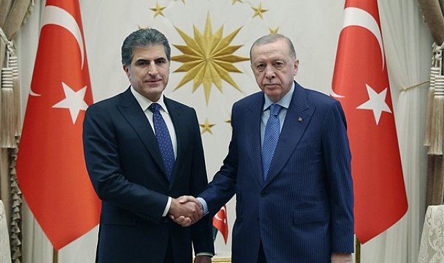 Cumhurbaşkanı Erdoğan, IKBY Başkanı Barzani ile görüştü