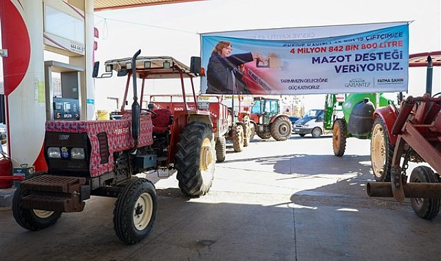 Gaziantep Büyükşehir Belediyesi, üç yılda 18 milyon litre mazot desteği verdi