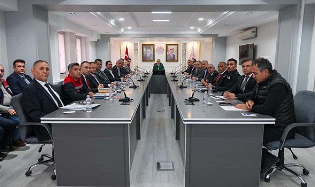 Karaman Valisi Çiçekli, Taşkın Koordinasyon Kurulu Toplantısı'na katıldı